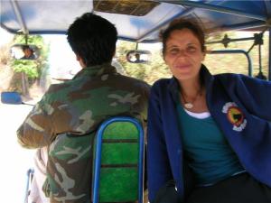Marianna in tuktuk