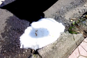 I even saw a little pile of snow ;)